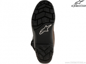 Botas de moto Corozal Adventure Drystar em couro oleado (marrom/preto) - Alpinestars