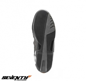 Botas de moto Touring Unisex modelo Seventy SD-BT2 color: negro - Negro, talla 39