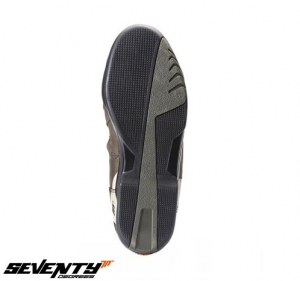 Botas de motocicleta Touring Unisex modelo Seventy SD-BT2 cor: marrom - Marrom, 44