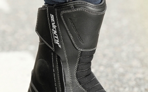 Botas de motocicleta Touring Unisex modelo Seventy SD-BT3 (versão curta das botas SD-BT2) cor: preto - preto, 40