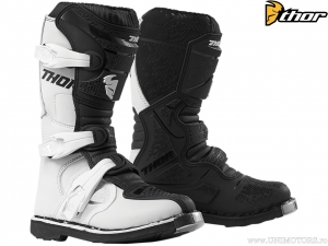 Bottes Enduro/Cross Jeunesse (Enfants) Blitz XP (Blanc/Noir) - Thor