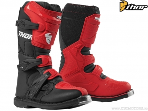 Bottes Enduro/Cross pour Jeunes (Rouge/Noir) - Thor