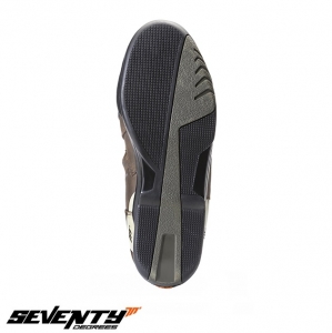 Bottes (moto) Touring Unisex Seventy modèle SD-BT3 (version courte des bottes SD-BT2) couleur: marron - Marron, taille 40