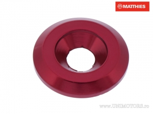 Boulon à tête hexagonale avec rondelle M6 6.00 x 22.00 x 3.40 mm en aluminium rouge - JM