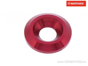 Boulon M6 6.00 x 19.00 x 3.40 mm aluminium rouge - JM