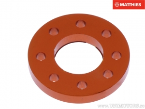 Boulon Saiba M12 12.00 x 25.00 x 3.40 mm en aluminium Racing orange - JM