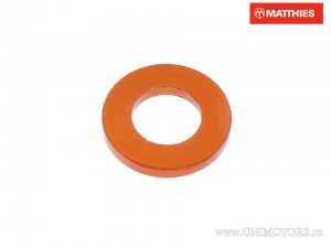 Boulon Saiba M6 6.00 x 12.00 x 1.40 mm en aluminium orange - JM