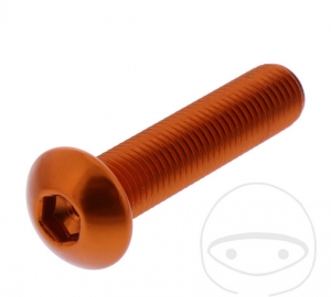 Bout kap bomba Pro Bolt M10 x 1.25 x 45 mm aluminium oranje - JM