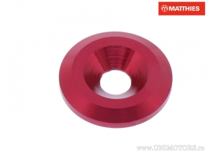 Bout met ring M5 5.00 x 19.00 x 3.20 mm rood aluminium - JM