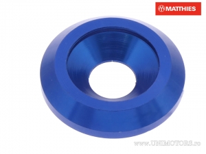 Bout met sluitring M8 8,00 x 25,00 x 5,00 mm aluminium blauw - JM