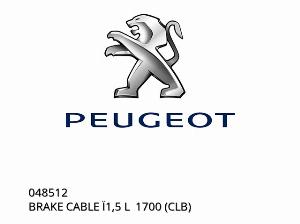 BRAKE CABLE Ï1,5 L  1700 (CLB) - 048512 - Peugeot