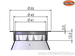 Brandstoffilter tank - Kawasaki KX 250 F 4T ('11-'19) / KX 450 F ('09-'20) / KX 450 J ('21-'22) - Twin Air