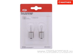 Bremslichtlampe P21W BA15S JMP Naos 12V 21W Blister (Set mit 2 Stück) - JM