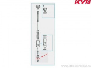 Bucha espaçadora da forquilha 6x8x3.8mm - Honda CRF 450 R / Husqvarna CR 125 / Kawasaki KLX 450 R / Yamaha YZ 450 F - Kayaba