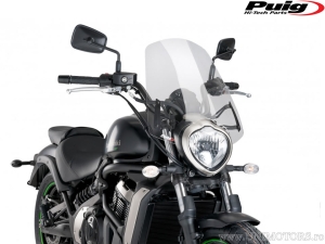 Bulle Touring Puig New Generation pour Motos Naked, Transparente - Kawasaki Vulcan 650 S ('15-'16) - Puig