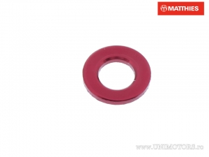 Bullone Saiba M5 5.00 x 10.00 x 0.90 mm in alluminio rosso - JM