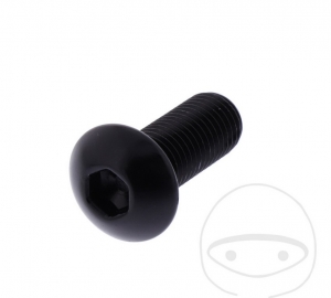 Bullone Tappo Bomba Pro Bolt M10 x 1.25 x 25 mm Alluminio Nero - JM