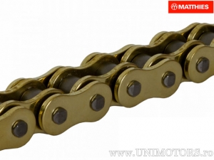 Cadena dorada JMT X-Ring 520 X2 / 120 - HM-Moto CRE-F 250 X / 290 X ie / 300 X / 450 X / 490 X ie / Husaberg FC 350 Cross - JM