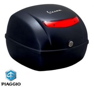 Caixa de bagagem original de 32 litros - cor: preto - Vespa LX 50-125-150cc - Piaggio