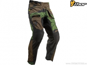 Calças de enduro / cross Terrain Off Road Gear (camuflagem verde) - Thor