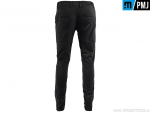 Calças de moto femininas / casuais PMJ Jeans SAND17 Santiago Black (preto) - PM Jeans