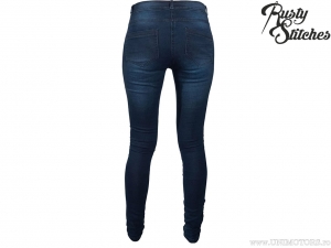 Calças de moto femininas Rusty Stitches Ella Denim (azul) - Rusty Stitches