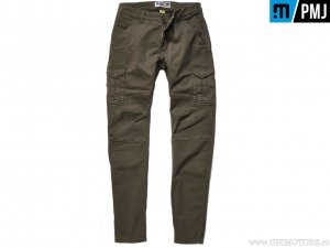 Calças de motocicleta / casual PMJ Jeans SAN16 Santiago Brown (maro) - PM Jeans