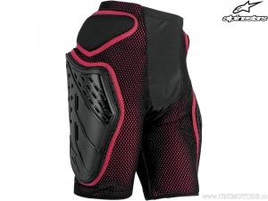 Calças de proteção curtas enduro / cross Bionic Freeride (preto / vermelho) - Alpinestars