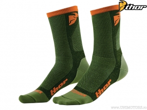 Calcetines Enduro/Cross Dual Sport (Verde/Naranja) - Thor