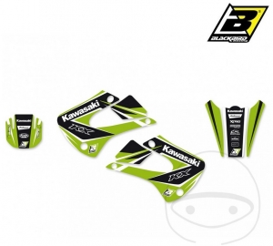 Calcomanías de carenado - Kawasaki KX 85 A 17/14 pulgadas ('01-'13) / KX 85 B 19/16 pulgadas ('07-'13) - JM