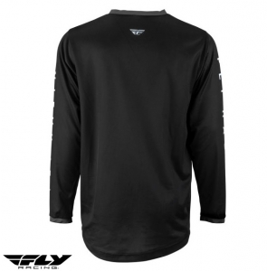 Camiseta (camisa) cross-enduro Fly Racing modelo F-16 color: negro/blanco - Negro/Blanco, XL