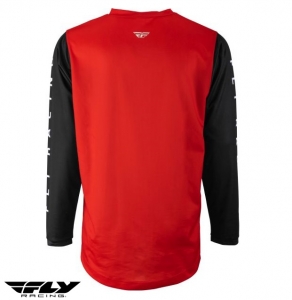 Camiseta (camisa) cross-enduro Fly Racing modelo F-16 color: negro/rojo - Negro/rojo