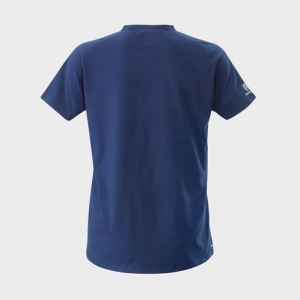 Camiseta casual blanca y azul auténtica: Talla - XXL