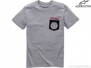 Camiseta casual con bolsillo en espiral (gris) - Alpinestars