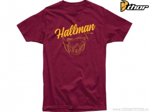 Camiseta casual de cara abierta (roja) - Hallman