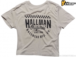 Camiseta casual de mujer Tracker Crop Top (Blanco sucio) - Hallman