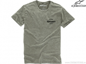 Camiseta casual Ease Premium Tee (verde militar/preto) - Alpinestars