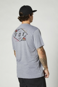 Camiseta casual Fox Burnt SS Tech [Gris]: Talla - XL