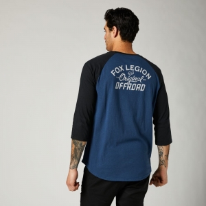 Camiseta casual Original Speed manga 3/4 Raglan [Azul oscuro]: Talla - L