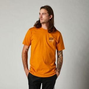 Camiseta casual Pushin Dirt SS Premium [Laranja]: Tamanho - S