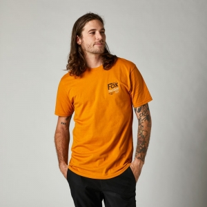 Camiseta casual Pushin Dirt SS Premium [Laranja]: Tamanho - S