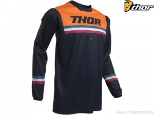 Camiseta enduro / cross Juvenil (crianças) Pulse Air Pinner (azul-marinho / laranja) - Thor