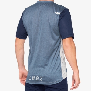 Camiseta MTB Airmatic Azul Acero/Gris: Talla - MD