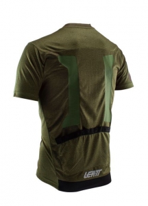 Camiseta MTB DBX 1.0 ZIP verde bosque: Talla - S