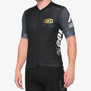 Camiseta MTB Exceeda Negro/Carbón Juego de Lycra: Talla - MD