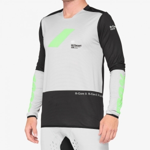 Camiseta MTB R-Core X blanco sucio/negro: Talla - SM