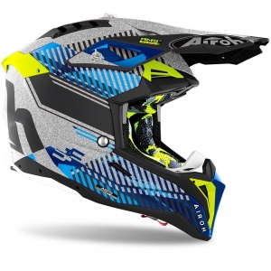 Capacete Airoh Aviator 3 Wave prateado cromado brilhante 2021: Tamanho - L