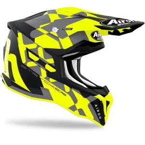 Capacete Airoh Strycker XXX amarelo fosco: Tamanho - L