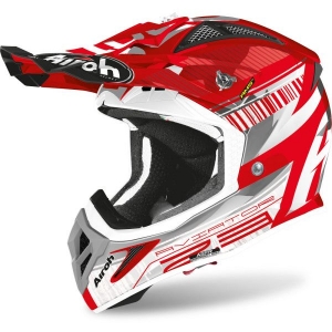 Capacete Aviator 2.3 Novak vermelho cromado: Tamanho - XL