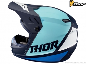 Capacete de enduro / cross Juvenil (crianças) Setor Blade (azul marinho fosco / azul fosco) - Thor